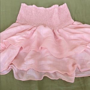 Pink Ruffle Skirt
